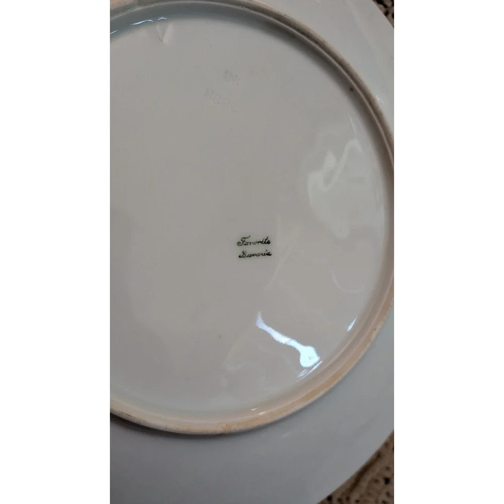 Vintage Hand Painted Calla Lily Ceramic Plate Art Nouveau Floral Decorative 8in